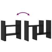 VidaXL Bureau organizer zwart eiken 34,5 x 15,5 x 35,5 cm bewerkt hout - thumbnail