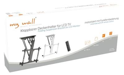 My Wall HL 41 MWL TV-plafondbeugel Plafondhouder, Gemotoriseerd, In hoogte verstelbaar, Zwenkbaar Wit