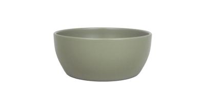 Floran schaal Boule 24.5x9.5cm legergroen mat