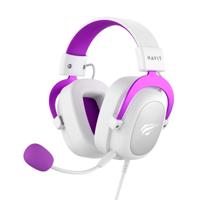 Hoofdtelefoon Hoofdtelefoon Havit HV-H2002d Paars, Gamer, met Microfoon, 53mm Speaker, 3.5mm Plug: Compatibel met XBOX ONE en PS4, HAVIT, HV-H2002d Kleur Paars en Wit - thumbnail