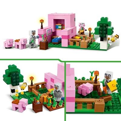 LEGO Minecraft 21268 Knorretjeshuis - Bouwspel voor meisjes vanaf 7 jaar