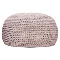 Suns Arezzo Outdoor Poef Rond Roze - thumbnail