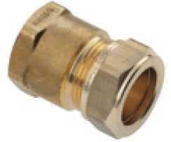 Bonfix knelkoppeling - Schroefbus - 3/4 x 15 mm - Messing