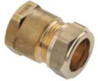 Bonfix knelkoppeling - Schroefbus - 3/4 x 15 mm - Messing - thumbnail