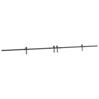 Doos met onderdelen voor schuifdeur 427 cm staal zwart - thumbnail