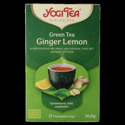 Green tea ginger lemon bio 17 Zakjes Green tea ginger lemon bio 17 Zakjes