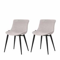 Riverdale Eetkamerstoel Elin creme 80cm - set van 2 - thumbnail