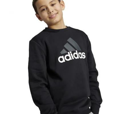 adidas Essentials Big Logo Fleece Joggingpak Kids Zwart Grijs Wit - thumbnail