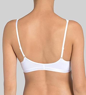 Romance Soft Bra BH zonder beugel - Zonder vulling en niet voorgevormde kanten Bh - Zwart - Wit