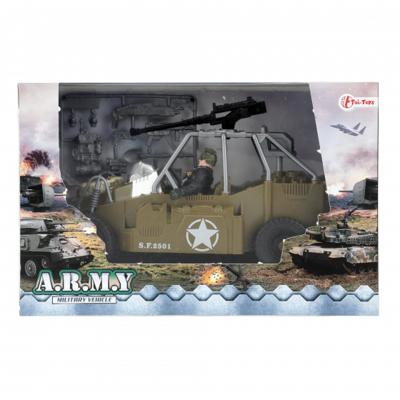 Toi-Toys Militaire soldier force jeep met wapens Toi-Toys Militaire soldier force jeep met wapens