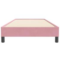 Boxspring zonder matras fluweel roze 90x220 cm - thumbnail