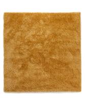 Tapeso Vierkant hoogpolig vloerkleed velvet - Posh goud - 240x240 cm - thumbnail