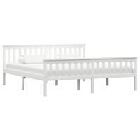 Bedframe massief grenenhout wit 180x200 cm - thumbnail
