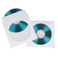 Hama cd/dvd papieren hoesjes 100 stuks wit - thumbnail