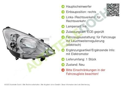 Koplamp rechts 2011809052