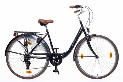 AMIGO Style S11 28 Inch 50 cm Dames 6V V Brakes Zwart AMIGO Style S11 28 Inch 50 cm Dames 6V V Brakes Zwart