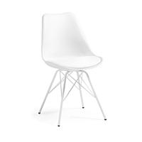 Kave Home Eetkamerstoel / Kuipstoel Ralf - wit - thumbnail
