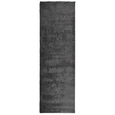 VidaXL Vloerkleed pamplona shaggy hoogpolig modern 80x250 cm antraciet