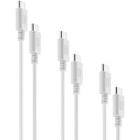 cellularline | Multipack | USB-C naar USB-C oplaadkabel | 3 kabels, 3 lengtes: 120 cm, 200 cm, 15 cm - thumbnail
