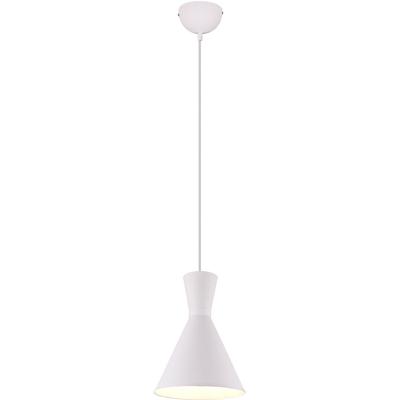 LED Hanglamp E27 - Moderne Mat Witte Aluminium Lamp Ø20cm