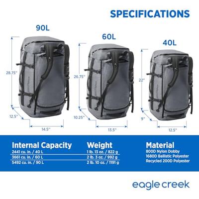 Eagle creek Cargo Hauler 60L Duffel Charcoal 60L