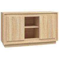 Dressoir 102x35x60 cm bewerkt hout sonoma eikenkleurig - thumbnail