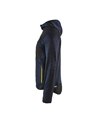 Blåkläder Gebreid vest met softshell 49302117 | Donkerblauw/Geel | Maat 4XL - 7330509658413 Blåkläder Gebreid vest met softshell 49302117 | Donkerblauw/Geel | Maat 4XL - 7330509658413