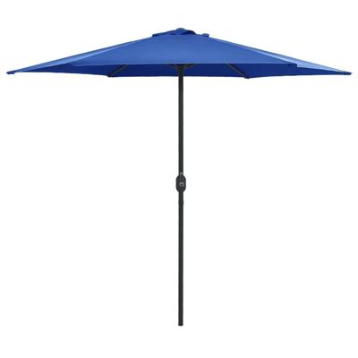 VidaXL Parasol met aluminium paal 270x246 cm azuurblauw