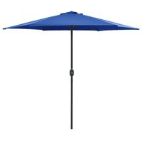 VidaXL Parasol met aluminium paal 270x246 cm azuurblauw - thumbnail