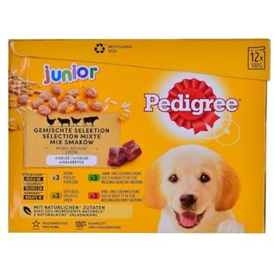 PEDIGREE Junior Selection Mix - Nat hondenvoer - 12x100 g