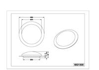 Trio PlafonnièreFrodeno 35cm RVS - 680213500 - thumbnail