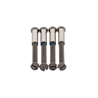 Intersteel 4 Patentboutjes m4x38 mm met hulsjes m4 - RVS Intersteel 4 Patentboutjes m4x38 mm met hulsjes m4 - RVS