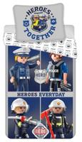 Playmobil Dekbedovertrek heroes everyday 140 x 200 cm - thumbnail