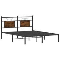 Bedframe zonder matras hout gerookt eikenkleurig 137x190 cm - thumbnail