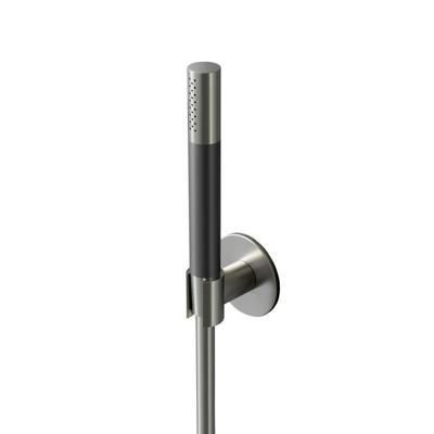Staafhanddouche Hotbath Cobber Met Doucheslang En Wandsteun Aansluiting Geborsteld Nikkel