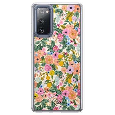 Samsung Galaxy S20 FE hybride hoesje - Pink gardens