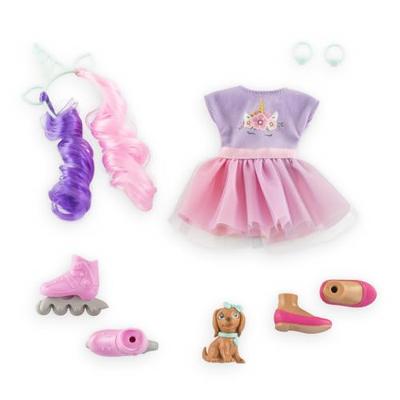 Modepop - COROLLE - Luna Unicorn - 28 cm - 4 accessoires - vanaf 4 jaar