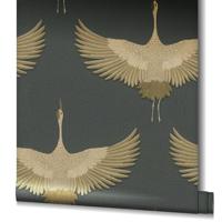 Marburg Kumano; The New Design Book Behang met kraanvogels - 34532 - thumbnail