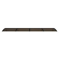 VidaXL Deurluifel 350x75 cm polycarbonaat zwart - thumbnail