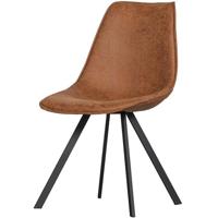 Woood Swen stoel Cognac - Set van 2 - thumbnail