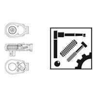 Hazet 916SP-01/5 916SP-01/5 Afdekplatenset - thumbnail
