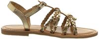 Leren meisjessandalen Baia LES TROPEZIENNES® BY M. BELARBI goud/multi - thumbnail