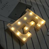 Alfabet E Engelse letter vorm decoratieve licht droge batterij aangedreven warm wit staande opknoping LED vakantie licht - thumbnail