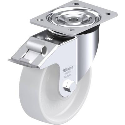 Blickle L-PO 160K-FI Zwenkwiel met rem Wieldiameter: 160 mm Draagvermogen (max.): 400 kg 1 stuk(s) Blickle L-PO 160K-FI Zwenkwiel met rem Wieldiameter: 160 mm Draagvermogen (max.): 400 kg 1 stuk(s)