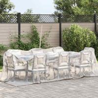 Doorzichtig zeildoek met zeilringen 2x5 m polyethyleen - thumbnail