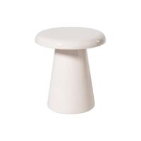 Bijzettafel metaal klein - beige - ø30x33 cm - thumbnail