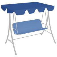 VidaXL Vervangingsluifel voor schommelbank 150/130x105/70 cm blauw - thumbnail