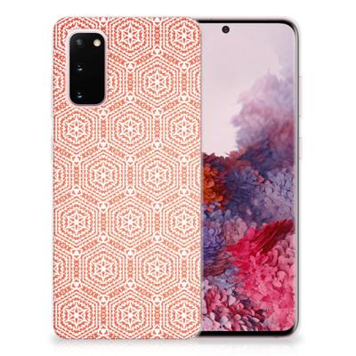 Samsung Galaxy S20 | TPU bumper | Pattern Orange Samsung Galaxy S20 | TPU bumper | Pattern Orange