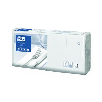 Tork - Lunchservet Wit 33x33 2lgs 1/8 Vouw - 200 stuks