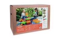 Marioinex-bouwstenen “bakstenen” + 2 wieltjes, 30 stuks - thumbnail